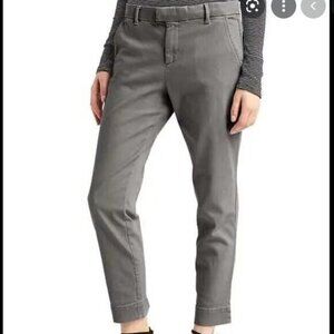 Gap Slim Crop Chino Pant Pilot Grey Stretch Cotton Mid-Rise Twill 2